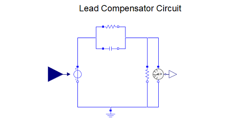 A lead compensator circuit