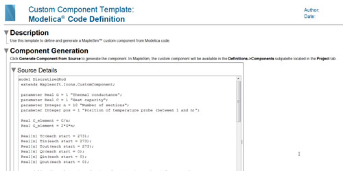 Modelica Template