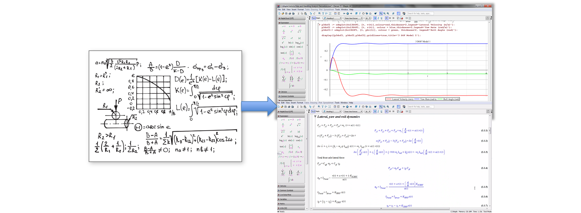 Calculation Management with Maple