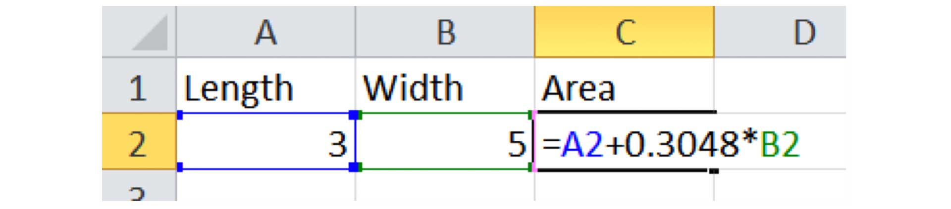 Spreadsheets have unit conversion factors appearing out of nowhere