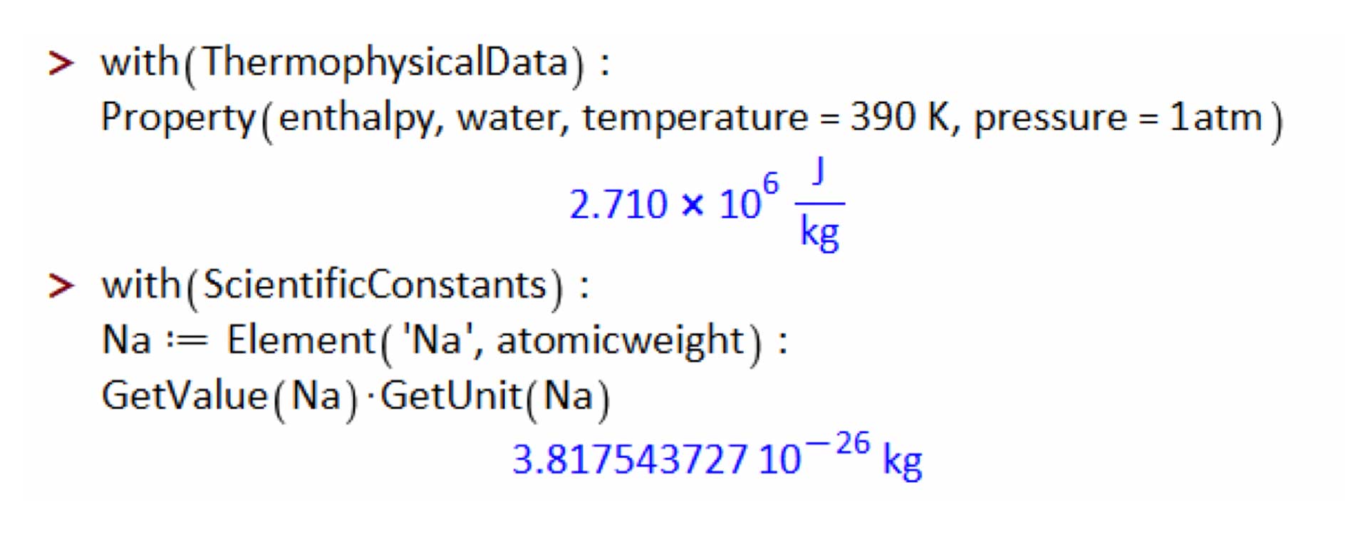 Units associated with scientific and engineering data