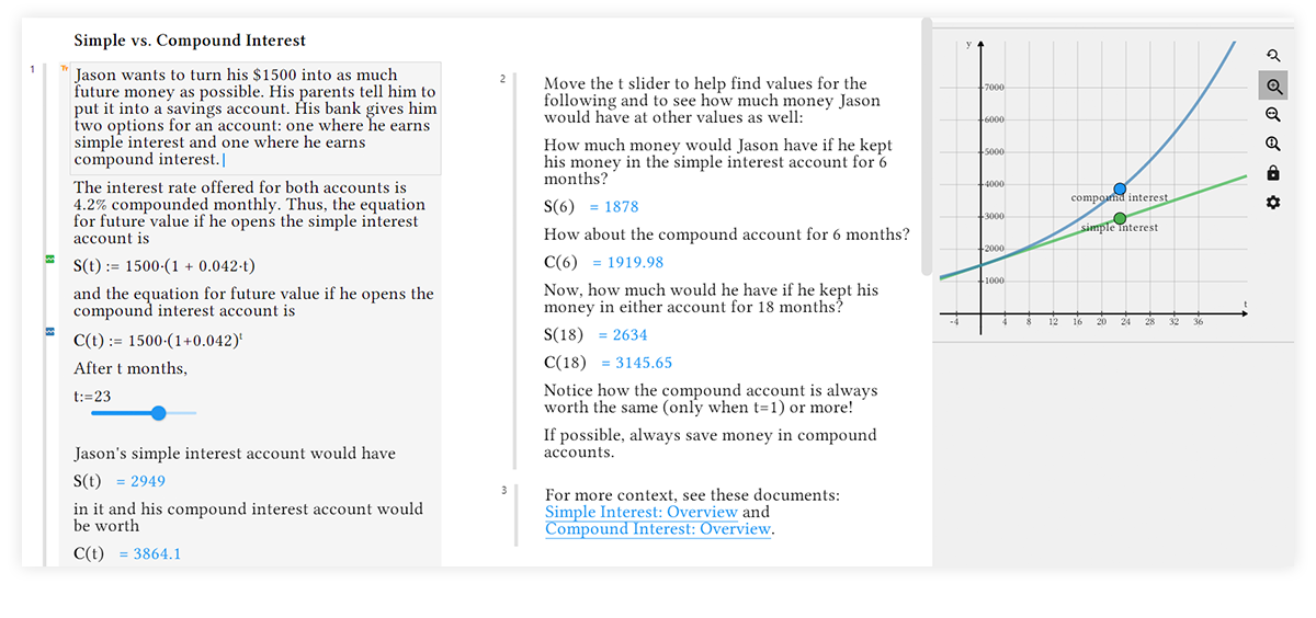 finance example