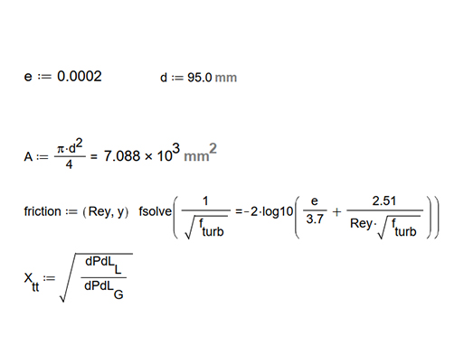 Two-Phase Pressure Drop of Gas and Liquid Flowing in a Pipe