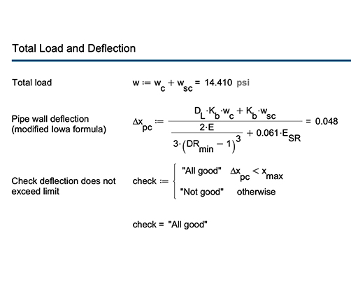 Deflection of a Flexible Pipe using the Modified Iowa Formula