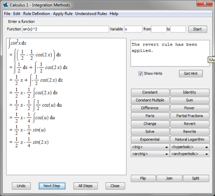 Calculus Tutor available in Maple math software