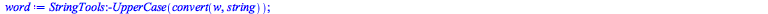 proc (w) local blocks, i, j, word, found, N; option encrypted; blocks := Array([{