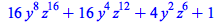 `+`(`*`(16, `*`(`^`(y, 8), `*`(`^`(z, 16)))), `*`(16, `*`(`^`(y, 4), `*`(`^`(z, 12)))), `*`(4, `*`(`^`(y, 2), `*`(`^`(z, 6)))), 1)