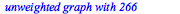 Typesetting:-mprintslash([LG := `Graph 6: an undirected unweighted graph with 266 vertices and 198 edge(s)`], [GRAPHLN(undirected, unweighted, [1, 2, 3, 4, 5, 6, 7, 8, 9, 10, 11, 12, 13, 14, 15, 16, 1...