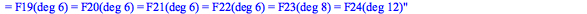 F = F1(deg 2) = F2(deg 2) = F3(deg 2) = F4(deg 2) = F5(deg 2) = F6(deg 2) = F7(deg 2) = F8(deg 3) = F9(deg 3) = F10(deg 3) = F11(deg 3) = F12(deg 4) = F13(deg 4) = F14(deg 4) = F15(deg 4) = F16(deg 4...