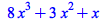 `+`(`*`(8, `*`(`^`(x, 3))), `*`(3, `*`(`^`(x, 2))), x)