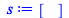 s := rtable(1 .. 0, [], subtype = Vector[row])