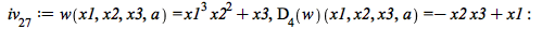 iv__27 := w(x1, x2, x3, a) = `+`(`*`(`^`(x1, 3), `*`(`^`(x2, 2))), x3), (D[4](w))(x1, x2, x3, a) = `+`(`-`(`*`(x2, `*`(x3))), x1); -1