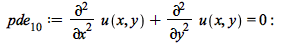 pde__10 := `+`(diff(u(x, y), x, x), diff(u(x, y), y, y)) = 0; -1