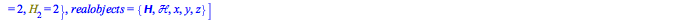 [disjointedspaces = {{A, C, H}, {B, C, H}, {B, C, Physics:-Psigma}}, hermitianoperators = {H}, quantumbasisdimension = {A = 2, B = 2, C[1] = 2, C[2] = 2, H[1] = 2, H[2] = 2}, realobjects = {`ℍ`, ...