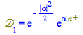 `𝒟`[1] = `*`(exp(`+`(`-`(`*`(`/`(1, 2), `*`(`^`(abs(alpha), 2)))))), `*`(exp(`*`(alpha, `*`(`#msup(mi(