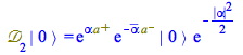 Typesetting:-mprintslash([Physics:-`*`(`𝒟`[2], Physics:-Ket(A, 0)) = `*`(Physics:-`*`(exp(`*`(alpha, `*`(`#msup(mi(