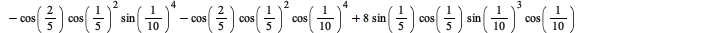 combine(`+`(`-`(`*`(2, `*`(`^`(`+`(`*`(`^`(sin(`/`(1, 10)), 2)), `-`(`*`(`^`(cos(`/`(1, 10)), 2))), 1), 4), `*`(`^`(`+`(`*`(`^`(sin(`/`(1, 5)), 2)), `-`(`*`(`^`(cos(`/`(1, 5)), 2))), 1), 8), `*`(`^`(`...