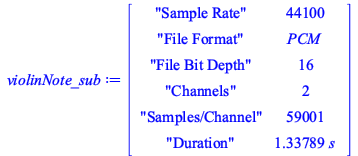 Typesetting:-mprintslash([violinNote_sub := MATRIX([[