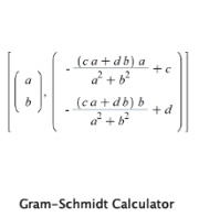 Gram-Schmidt Calculator