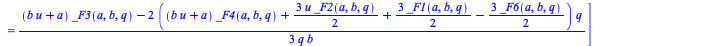 [_xi[x] = `+`(`/`(`*`(`/`(1, 3), `*`(`+`(`*`(_F4(a, b, q), `*`(q)), _F3(a, b, q)), `*`(x))), `*`(q)), `*`(_F6(a, b, q), `*`(t)), _F7(a, b, q)), _xi[t] = `+`(`*`(_F4(a, b, q), `*`(t)), _F5(a, b, q)), _...