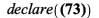 declare({alpha = a, beta = b, chi = q, tau = t, xi = x, upsilon(xi, tau, alpha, beta, chi) = `/`(`*`(`+`(`*`(b, `*`(u(x, t, a, b, q))), a)), `*`(b))}); 