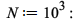 N := `^`(10, 3); -1