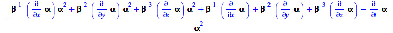 Typesetting:-mprintslash([`+`(`-`(`/`(`*`(`+`(`*`(Physics:-ThreePlusOne:-Shift[`~1`], `*`(diff(Physics:-ThreePlusOne:-Lapse, x), `*`(`^`(Physics:-ThreePlusOne:-Lapse, 2)))), `*`(Physics:-ThreePlusOne:...