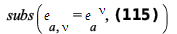 subs(`𝔢`[a, nu] = `𝔢`[a, `~nu`], %diff(%e_[determinant], Physics:-Tetrads:-e_[a, nu]) = %diff(`*`(`^`(`*`(%eta_[determinant], `*`(%g_[determinant])), `/`(1, 2))), Physics:-Tetrads:-e_[a, nu]))...