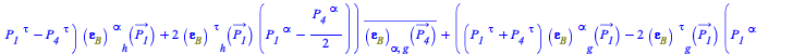 Typesetting:-mprintslash([`+`(`/`(`*`(`*`(`/`(1, 8), `*`(I)), `*`(Dirac(`+`(`-`(P__3[sigma]), `-`(P__4[sigma]), P__1[sigma], P__2[sigma])), `*`(`^`(q, 2), `*`(`+`(`*`(`+`(P__1[`~kappa`], P__2[`~kappa`...