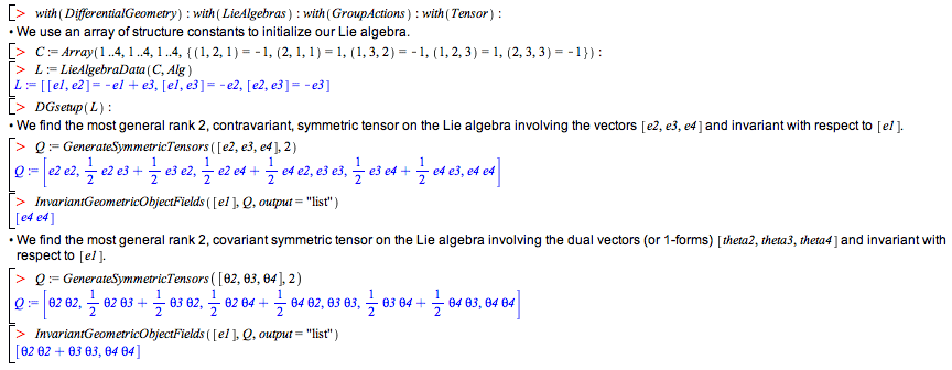 Invariant Tensor Fields on Lie Algebras