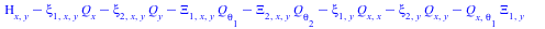 `+`(Eta[x, y], `-`(`*`(xi[1, x, y], `*`(Q[x]))), `-`(`*`(xi[2, x, y], `*`(Q[y]))), `-`(`*`(Xi[1, x, y], `*`(Q[theta[1]]))), `-`(`*`(Xi[2, x, y], `*`(Q[theta[2]]))), `-`(`*`(xi[1, y], `*`(Q[x, x]))), `...