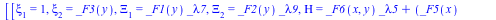 [[xi[1] = 1, xi[2] = _F3(y), Xi[1] = `*`(_F1(y), `*`(_lambda7)), Xi[2] = `*`(_F2(y), `*`(_lambda9)), Eta = `+`(`*`(_F6(x, y), `*`(_lambda5)), `*`(`+`(_F5(x), _F4(y)), `*`(theta[2])))], [xi[1] = x, xi[...