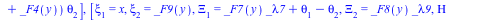 [[xi[1] = 1, xi[2] = _F3(y), Xi[1] = `*`(_F1(y), `*`(_lambda7)), Xi[2] = `*`(_F2(y), `*`(_lambda9)), Eta = `+`(`*`(_F6(x, y), `*`(_lambda5)), `*`(`+`(_F5(x), _F4(y)), `*`(theta[2])))], [xi[1] = x, xi[...