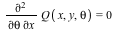 diff(Q(x, y, theta), theta, x) = 0