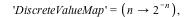 d := Distribution('ProbabilityFunction' = (proc (p) options operator, arrow; p end proc), 'DiscreteValueMap' = (proc (n) options operator, arrow; `^`(2, `+`(`-`(n))) end proc), 'Support' = 1 .. infini...