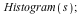 Histogram(s); 1