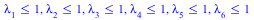 `<=`(lambda[1], 1), `<=`(lambda[2], 1), `<=`(lambda[3], 1), `<=`(lambda[4], 1), `<=`(lambda[5], 1), `<=`(lambda[6], 1)