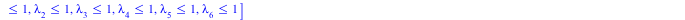 [x = `+`(lambda[1], `-`(lambda[2])), y = `+`(lambda[3], `-`(lambda[4])), z = `+`(lambda[5], `-`(lambda[6])), `+`(lambda[1], lambda[2], lambda[3], lambda[4], lambda[5], lambda[6]) = 1, `<=`(0, lambda[1...