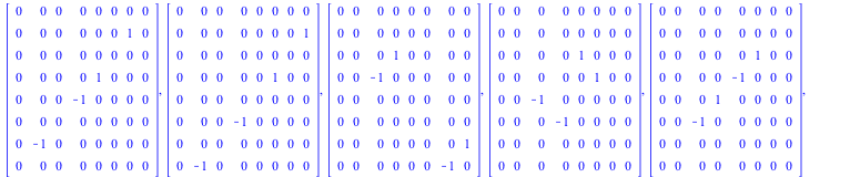 Der := [Matrix(%id = 18446744078088538462), Matrix(%id = 18446744078088538582), Matrix(%id = 18446744078088538702), Matrix(%id = 18446744078088538822), Matrix(%id = 18446744078088538942), Matrix(%id =...