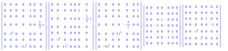 Hol1 := [Matrix(%id = 18446744078162594142), Matrix(%id = 18446744078162594262), Matrix(%id = 18446744078162594382), Matrix(%id = 18446744078162594502), Matrix(%id = 18446744078162594622), Matrix(%id ...