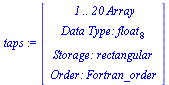 taps := Vector[column](%id = 4524922882)