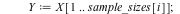 for k to 100 do X := Sample(BetaDistribution(1, 2), max(sample_sizes)); for i to nss do Y := X[1 .. sample_sizes[i]]; sort[inplace](Y, `>`); for j from 0 to 10 do Y[1 .. ceil(`+`(`*`(`/`(1, 20), `*`(j...