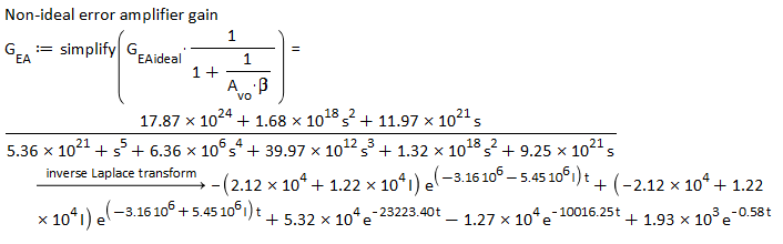 Command-free Analysis - Converting s-domain equation into t-domain