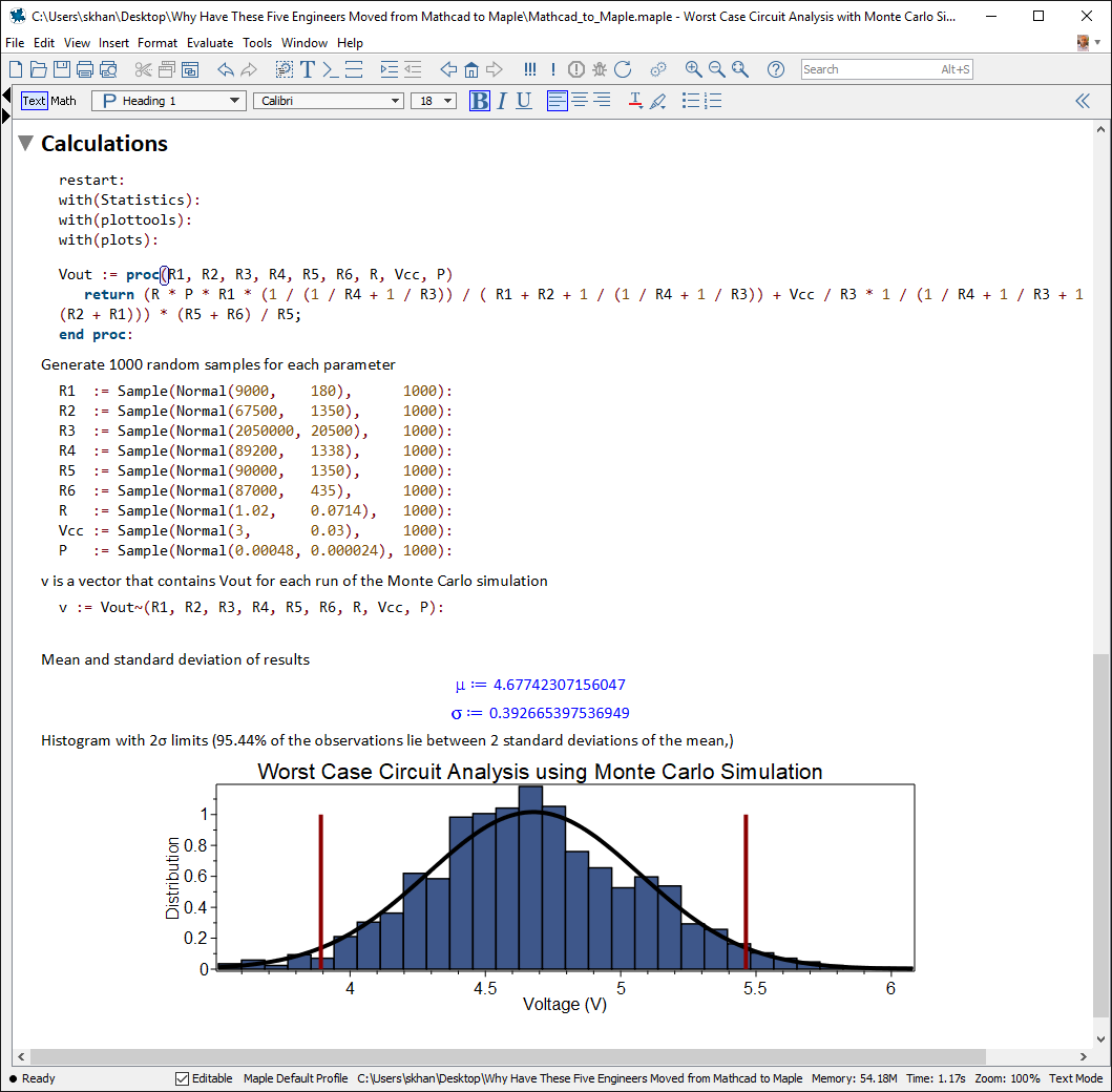 Worst Case Circuit Analysis