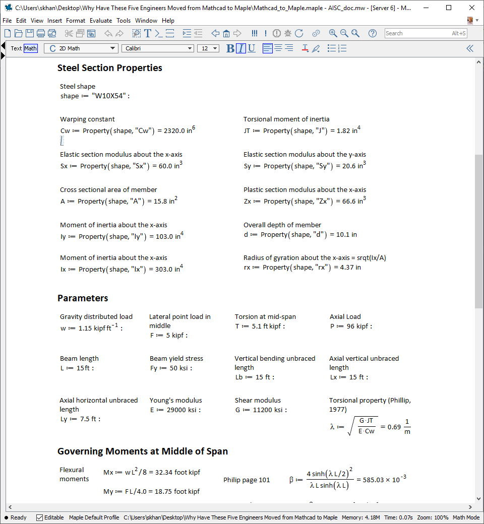 Structural Steel Design